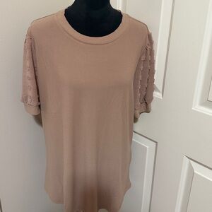 Elegant Tan Women's Top NEW